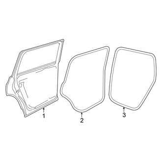 Volkswagen OE - Rear Door - Door & Components