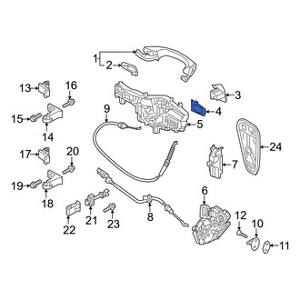 Volkswagen OE - Front Left Door Lock Gasket