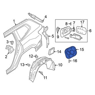 Volkswagen OE - Rear Fuel Filler Housing