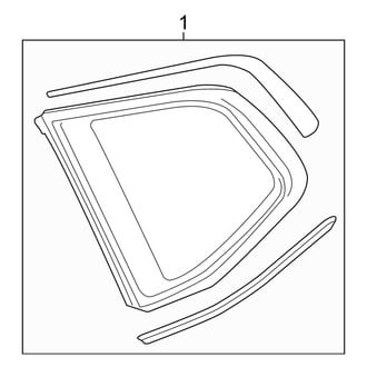 Volkswagen OE - Quarter Panel - Glass