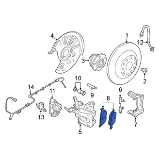 Volkswagen OE - Rear Disc Brake Pad Set