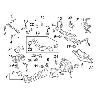 Volkswagen OE - Rear Suspension - Suspension Components (Launch Edition / S / SE / SEL FWD)
