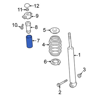 Volkswagen OE - Rear Suspension Shock Absorber Bellows