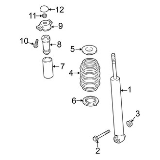 Volkswagen OE - Rear Suspension - Shocks & Components (Launch Edition / S / SE / SEL FWD)
