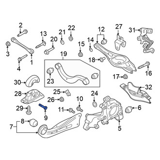 Volkswagen OE - Lower Suspension Trailing Arm Bolt
