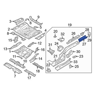 Volkswagen OE - Rear Right Frame Stiffener