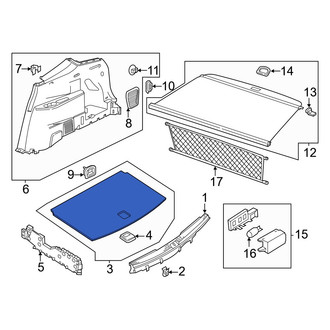Volkswagen OE - Rear Spare Tire Compartment Cover
