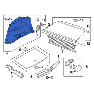 Volkswagen OE - Rear Left Interior Quarter Panel Trim Panel