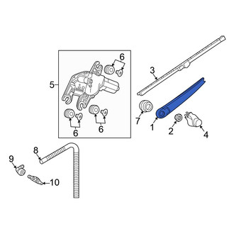 Volkswagen OE - Front Right Wiper Arm