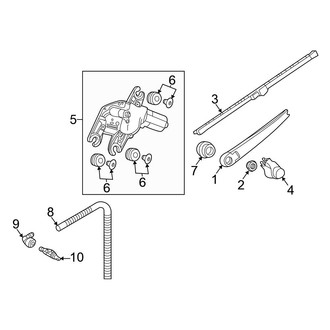 Volkswagen OE - Lift Gate - Wiper & Washer Components