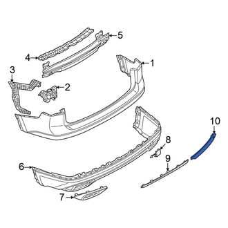 Volkswagen OE - Rear Left Outer Reflector Panel