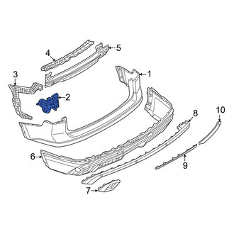 Volkswagen OE - Rear Left Bumper Cover Bracket