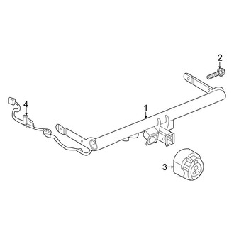 Volkswagen OE - Rear Bumper - Trailer Hitch Components (SE / SEL)