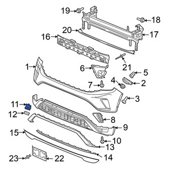 Volkswagen OE - Front Upper Tow Eye Cap