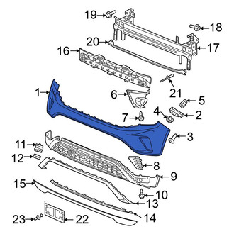 Volkswagen OE - Rear Bumper Cover