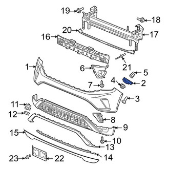 Volkswagen OE - Front Left Bumper Cover Bracket