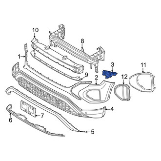 Volkswagen OE - Front Right Bumper Cover Bracket