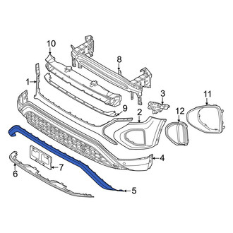 Volkswagen OE - Front Upper Bumper Trim