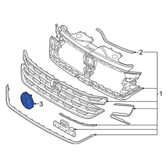 Volkswagen OE - Front Grille Emblem