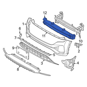 Volkswagen OE - Front Bumper Impact Absorber