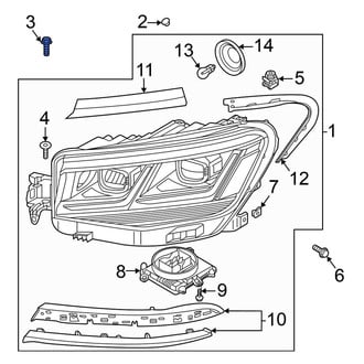 Volkswagen OE - Headlight Mounting Bolt