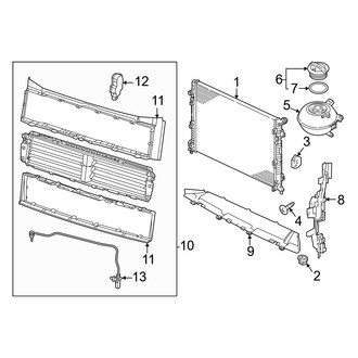 Volkswagen OE - Cooling - Radiator & Components (2.0L)