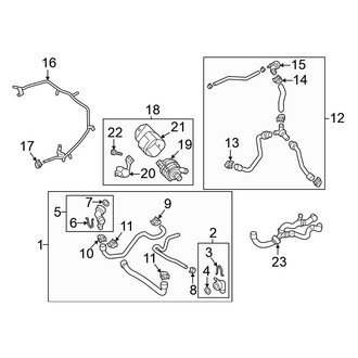 Volkswagen OE - Cooling - Hoses & Lines (Inlet), (2.0L)