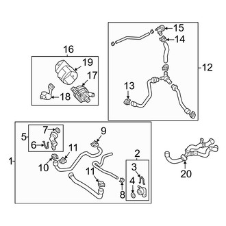 Volkswagen OE - Cooling - Hoses & Lines (Inlet)