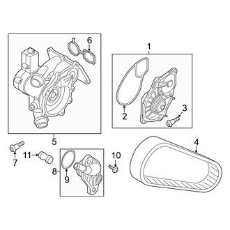 Volkswagen OE - Cooling - Water Pump (2.0L)