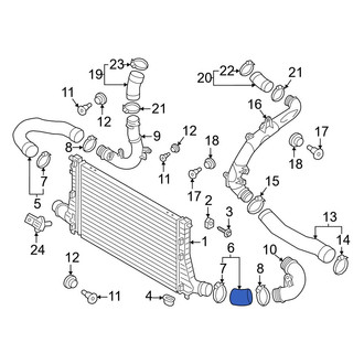 Volkswagen OE - Front Left Intercooler Pipe