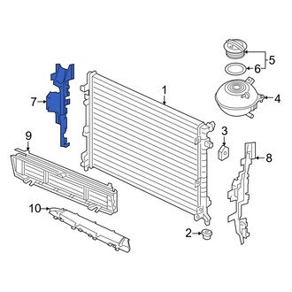 Volkswagen OE - Front Right Radiator Support Baffle