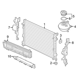 Volkswagen OE - Cooling - Radiator & Components (3.6L)