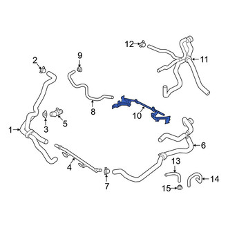 Volkswagen OE - Right Engine Coolant Pipe