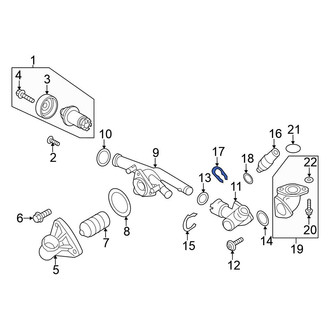 Volkswagen OE - Engine Coolant Temperature Sensor C-Clip