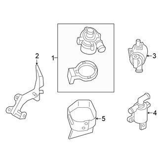 Volkswagen OE - Cooling - Water Pump (Auxiliary), (SE / SEL / SEL Premium R-Line / SEL R-Line 3.6L)