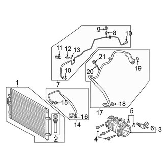 Volkswagen OE - Air Conditioner & Heater - Condenser, Compressor & Lines