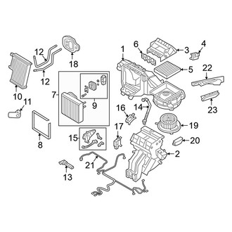 Volkswagen OE - Air Conditioner & Heater - Front Evaporator (Automatic Climate Control)