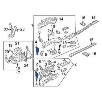 Volkswagen OE - Front Left Frame Rail End