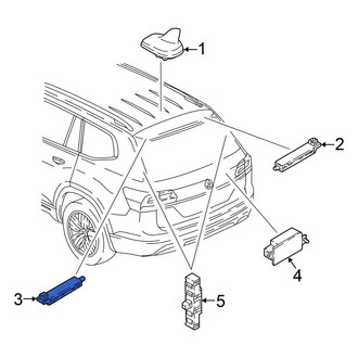 Volkswagen OE - Left Antenna Amplifier