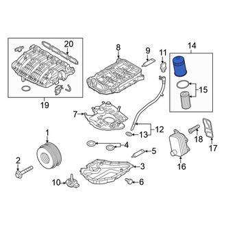 Volkswagen OE - Engine Oil Filter Housing