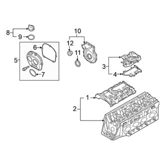 Volkswagen OE - Engine / Transaxle - Valve & Timing Covers (2.0L)