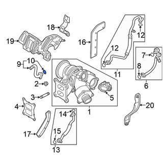 Volkswagen OE - Turbocharger Coolant Line O-Ring