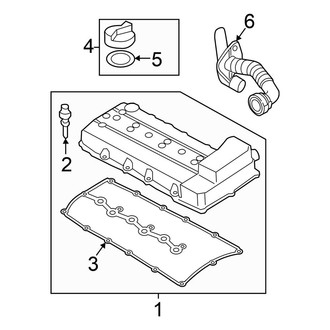 Volkswagen OE - Engine / Transaxle - Valve & Timing Covers (SE / SE R-Line / SEL / SEL Premium / SEL Premium R-Line / SEL R-Line 3.6L)