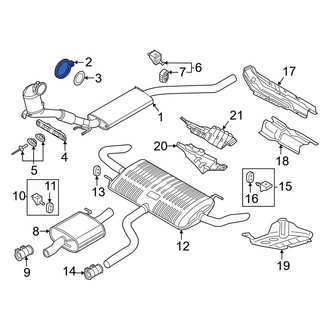 Volkswagen OE - Catalytic Converter Clamp