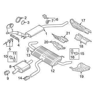 Volkswagen OE - Exhaust System - Exhaust Components