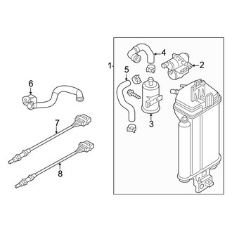 Volkswagen OE - Emission System - Emission Components (SE / SEL / SEL Premium R-Line / SEL R-Line Black)