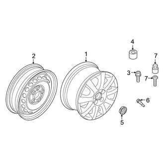 Volkswagen OE - Wheels (21"), (SEL Premium R-Line / SEL R-Line)