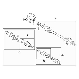 Volkswagen OE - Front Suspension - Drive Axles (FWD)