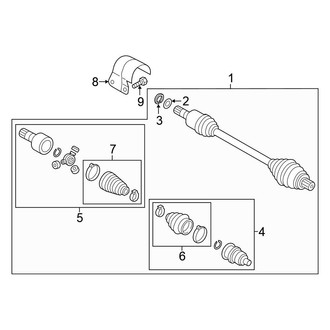 Volkswagen OE - Front Suspension - Drive Axles (AWD)