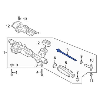 Volkswagen OE - Inner Steering Tie Rod End